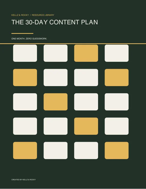 Cover of The 30-Day Content Plan