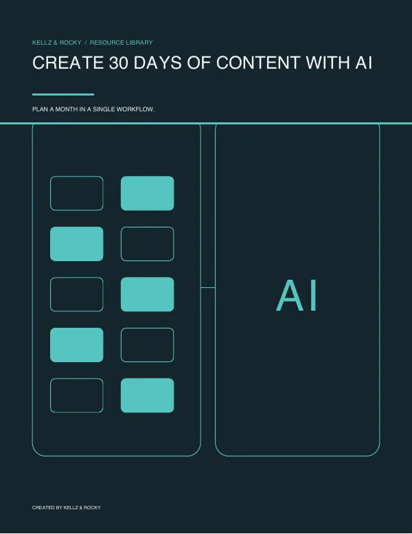 Cover of Create 30 Days of Content With AI